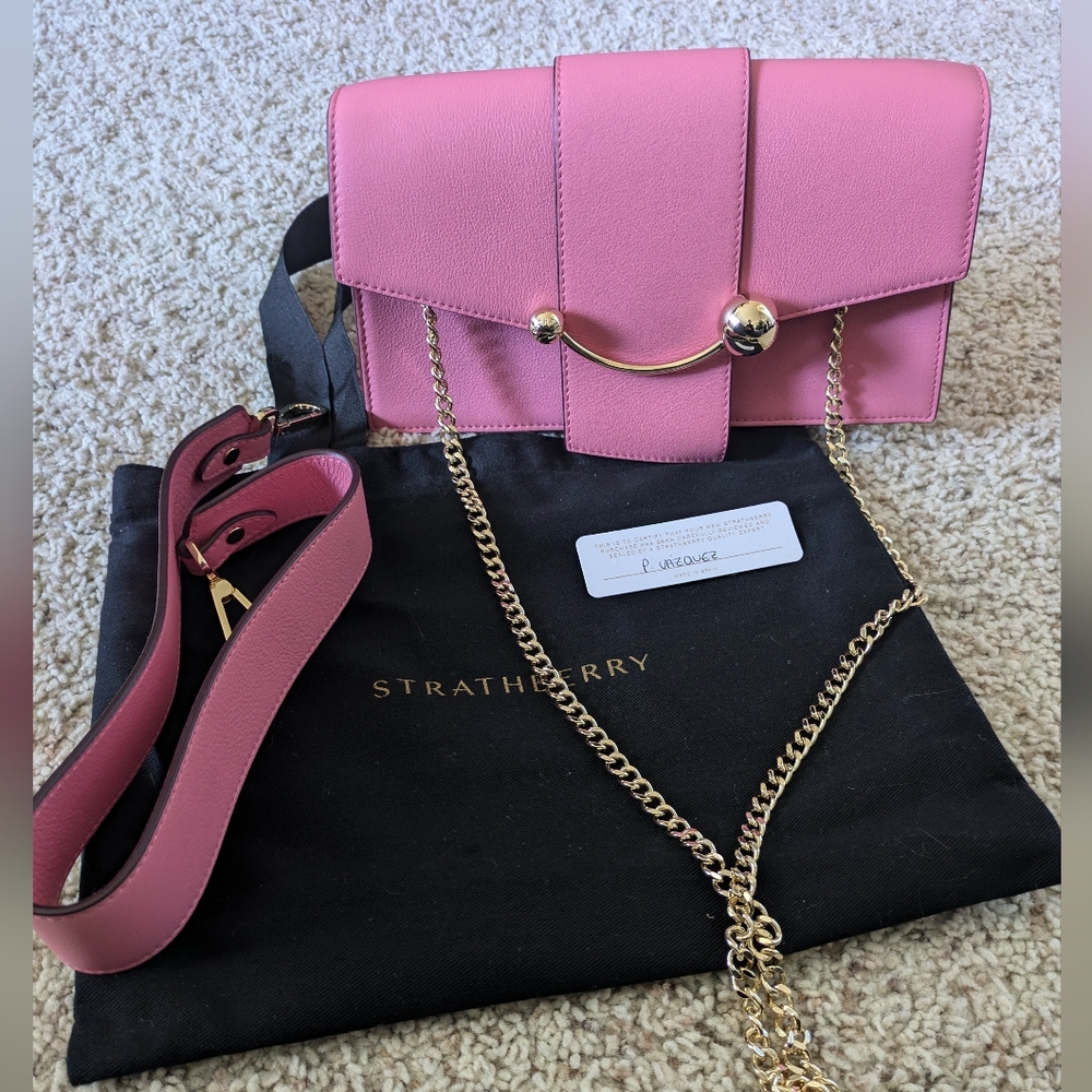 NWOT Strathberry Mini Crescent - Candy pink